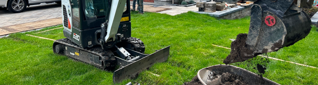 excavation et pose de tourbe